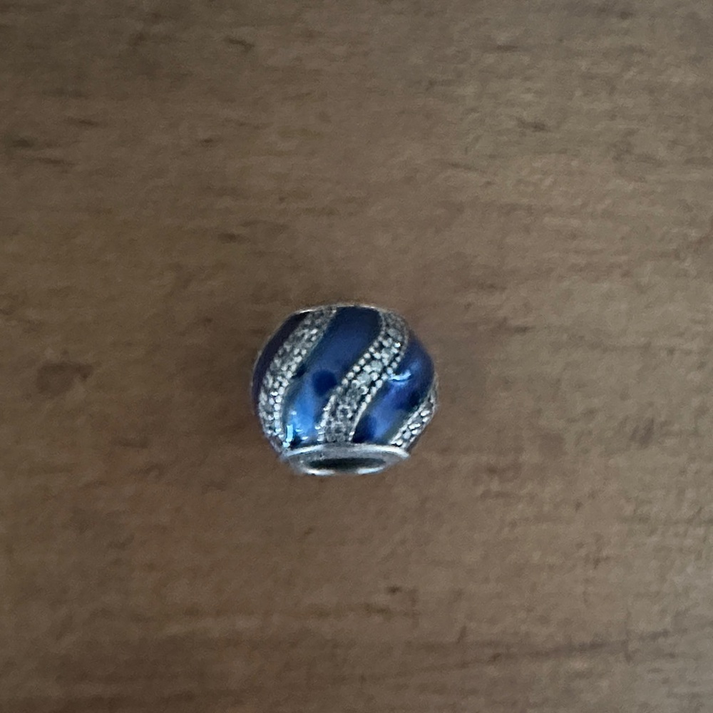 Pandora “Adornment” Royal Blue Adornment Charm